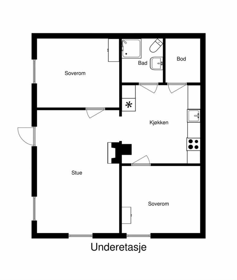 ترومسو Two Bedroom Apartment Near The City Centre. المظهر الخارجي الصورة